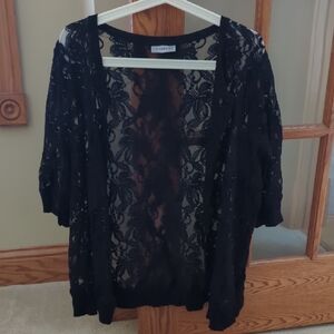 Catherines Black Lace Cardigan